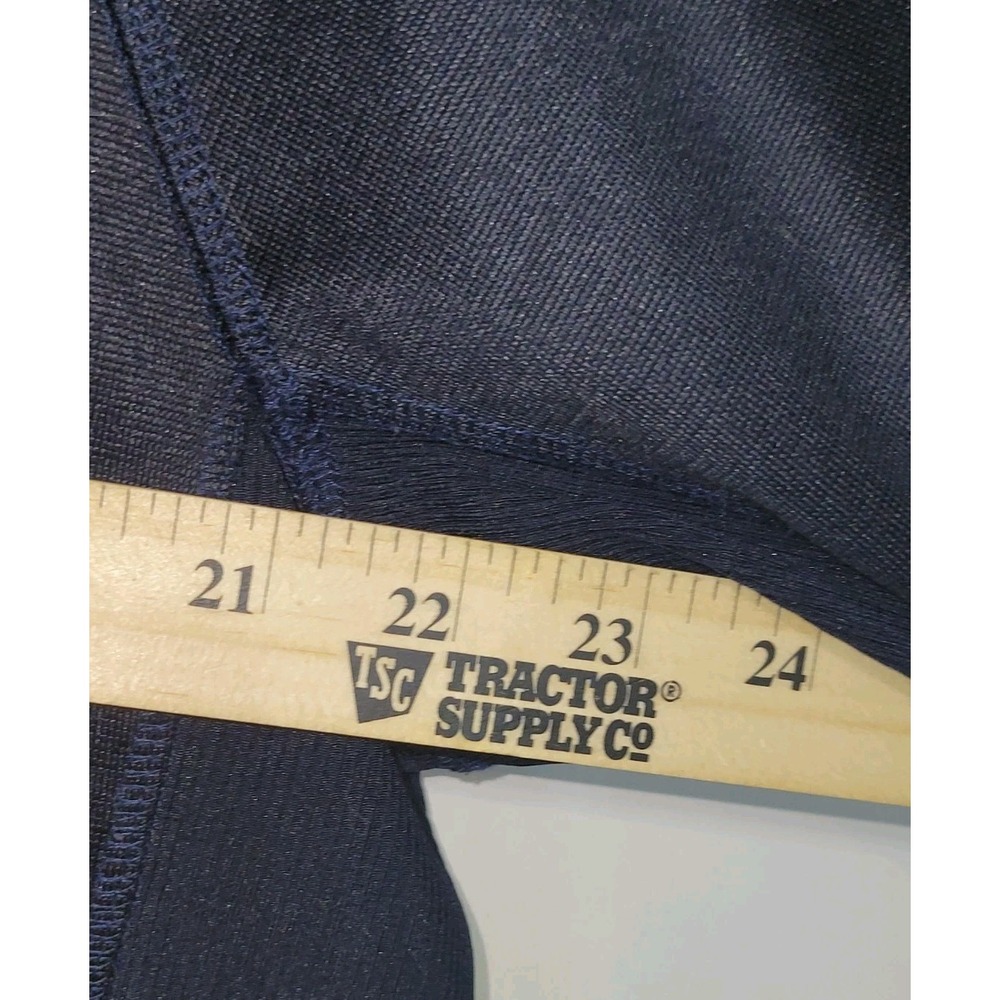 Cinch Pullover Sweatshirt Mens L Navy Blue 1/4 Zip Mock Neck Long Sleeve Logo - Picture 4 of 8